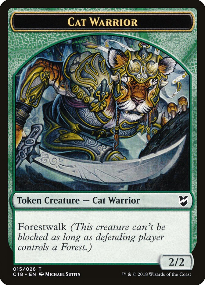 Cat Warrior [Commander 2018 Tokens] | Devastation Store