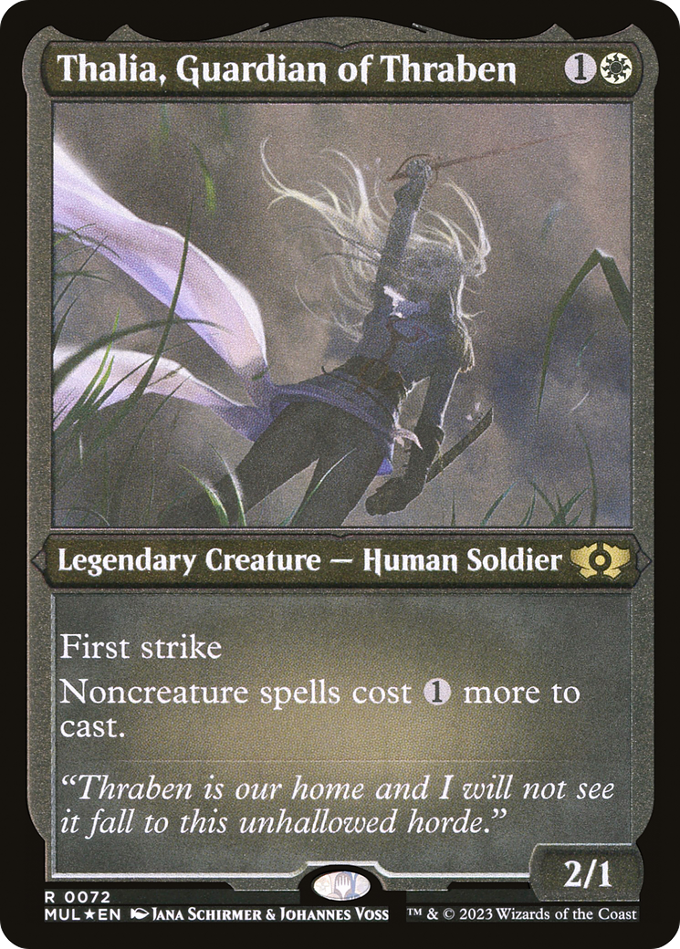 Thalia, Guardian of Thraben (Foil Etched) [Multiverse Legends] | Devastation Store