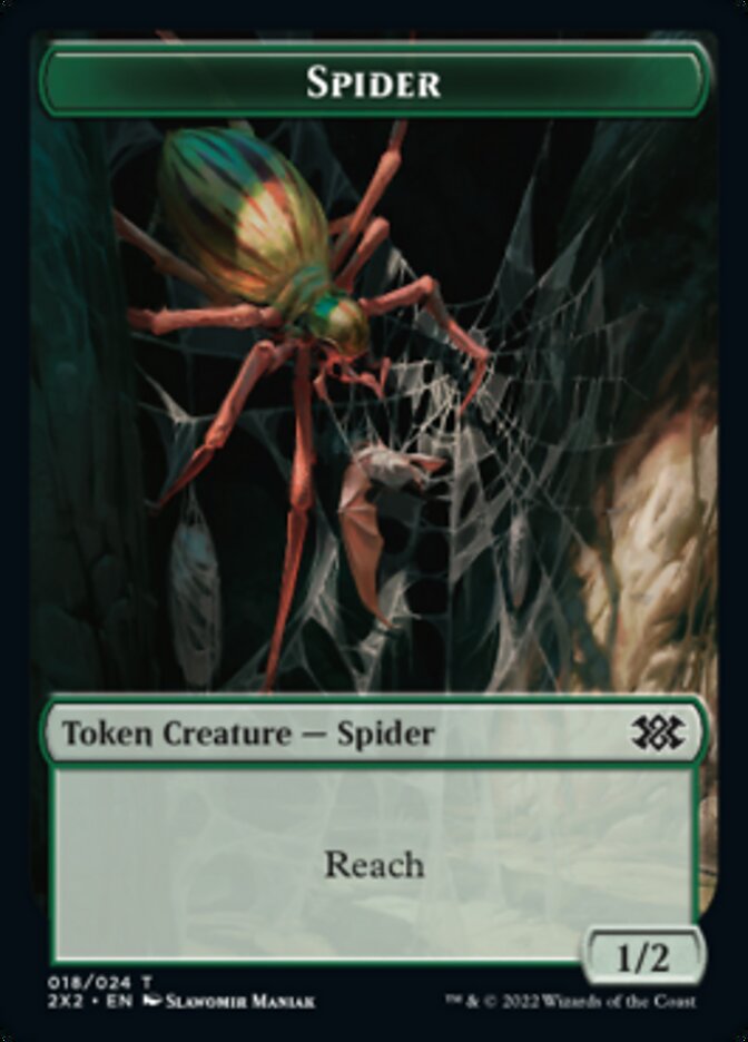 Spider // Spirit Double-sided Token [Double Masters 2022 Tokens] | Devastation Store