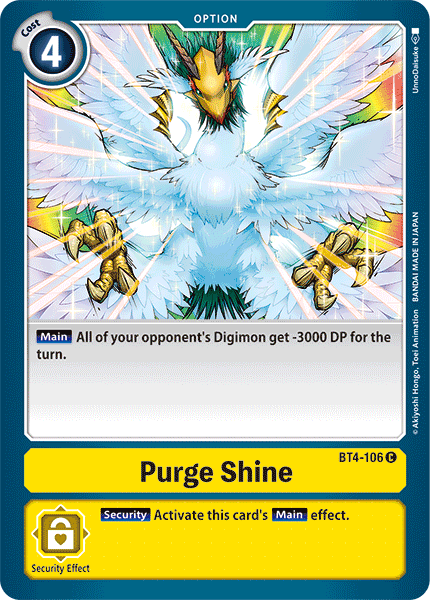 Purge Shine [BT4-106] [Great Legend] | Devastation Store