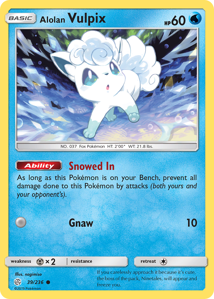 Alolan Vulpix (39/236) [Sun & Moon: Cosmic Eclipse] | Devastation Store