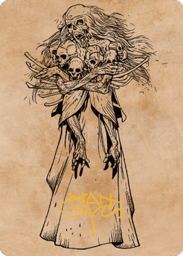 Myrkul, Lord of Bones Art Card (73) (Gold-Stamped Signature) [Commander Legends: Battle for Baldur's Gate Art Series] | Devastation Store