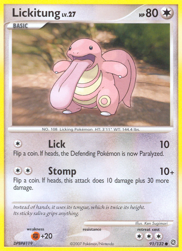 Lickitung (91/132) [Diamond & Pearl: Secret Wonders] | Devastation Store