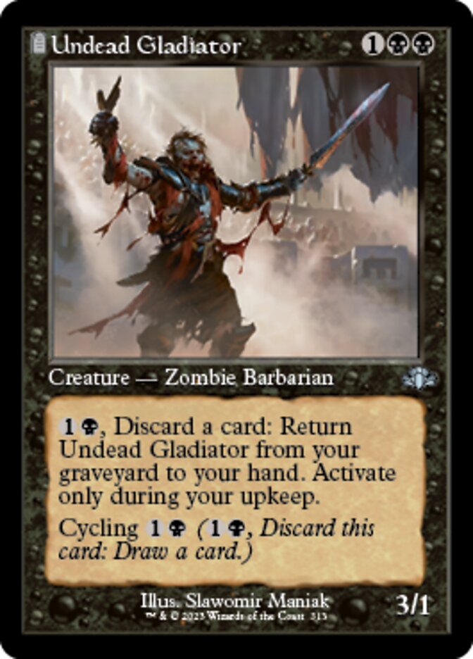 Undead Gladiator (Retro) [Dominaria Remastered] | Devastation Store