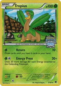 Tropius (5/101) (National Championship Staff Promo) [Black & White: Plasma Blast] | Devastation Store