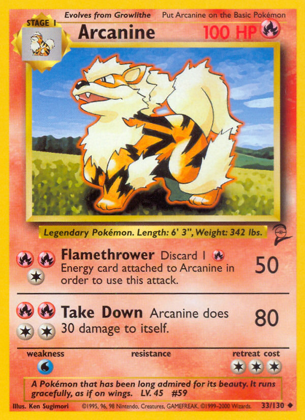 Arcanine (33/130) [Base Set 2] | Devastation Store