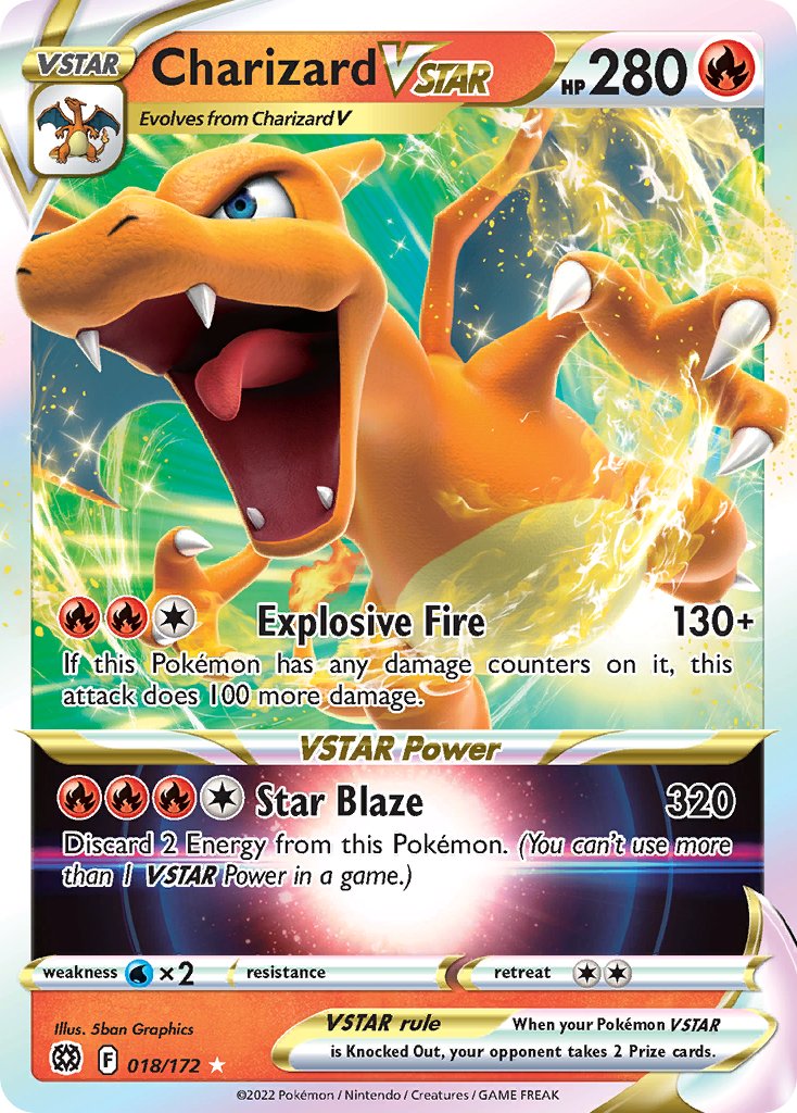 Charizard VSTAR (018/172) (Jumbo Card) [Sword & Shield: Brilliant Stars] | Devastation Store