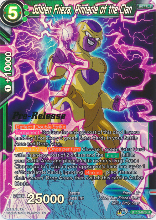 Golden Frieza, Pinnacle of the Clan (BT13-076) [Supreme Rivalry Prerelease Promos] | Devastation Store