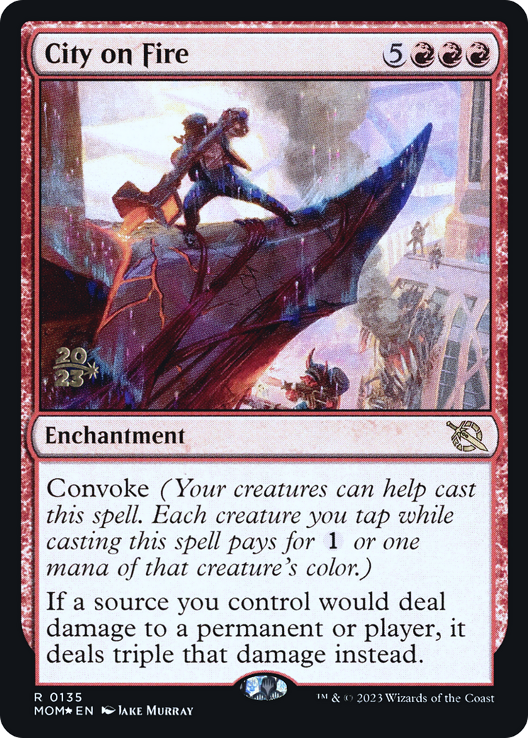 City on Fire [March of the Machine Prerelease Promos] | Devastation Store