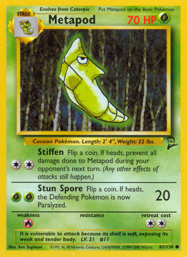 Metapod (81/130) [Base Set 2] | Devastation Store