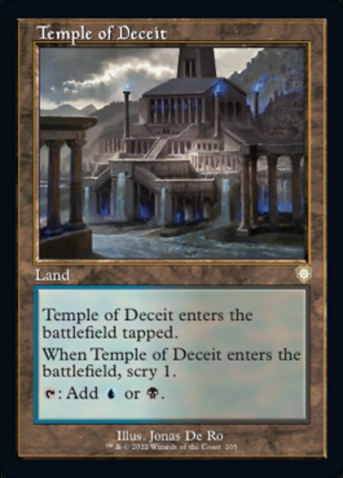 Temple of Deceit (Retro) [The Brothers' War Commander] | Devastation Store
