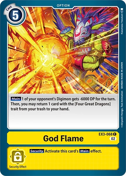 God Flame [EX3-068] [Revision Pack Cards] | Devastation Store