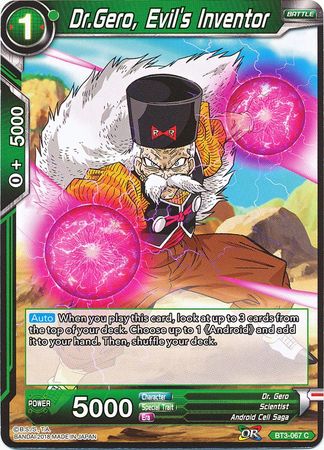 Dr. Gero, Evil's Inventor [BT3-067] | Devastation Store