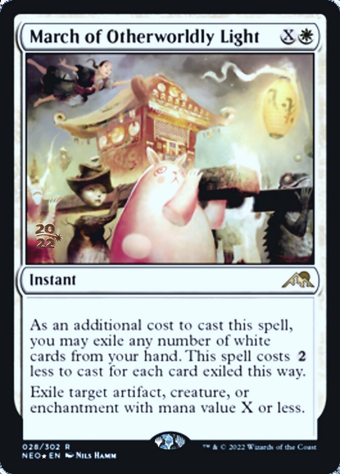 March of Otherworldly Light [Kamigawa: Neon Dynasty Prerelease Promos] | Devastation Store