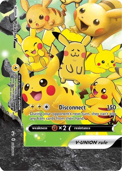 Pikachu V-UNION (SWSH141) (Celebrations) [Sword & Shield: Black Star Promos] | Devastation Store