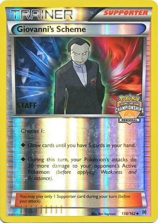 Giovanni's Scheme (138/162) (Championship Promo Staff) [XY: BREAKthrough] | Devastation Store