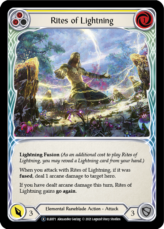 Rites of Lightning (Yellow) [U-ELE071] Unlimited Normal | Devastation Store