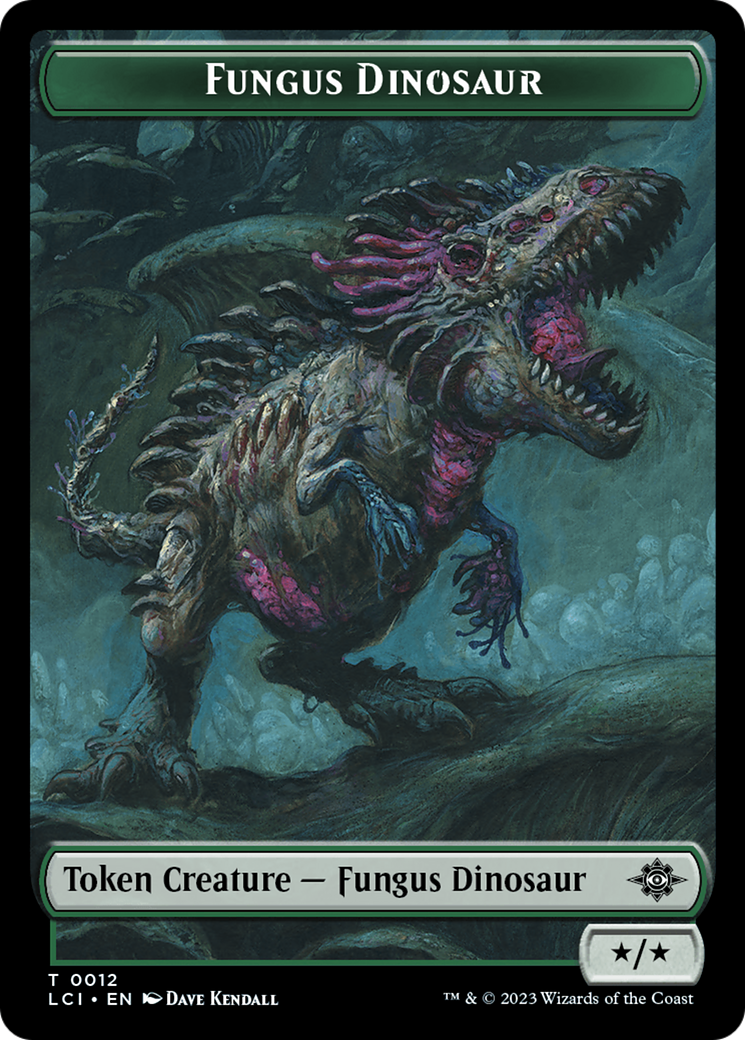 Fungus Dinosaur // Skeleton Pirate Double-Sided Token [The Lost Caverns of Ixalan Tokens] | Devastation Store