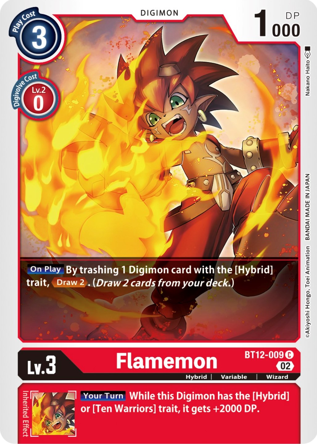 Flamemon [BT12-009] [Across Time] | Devastation Store