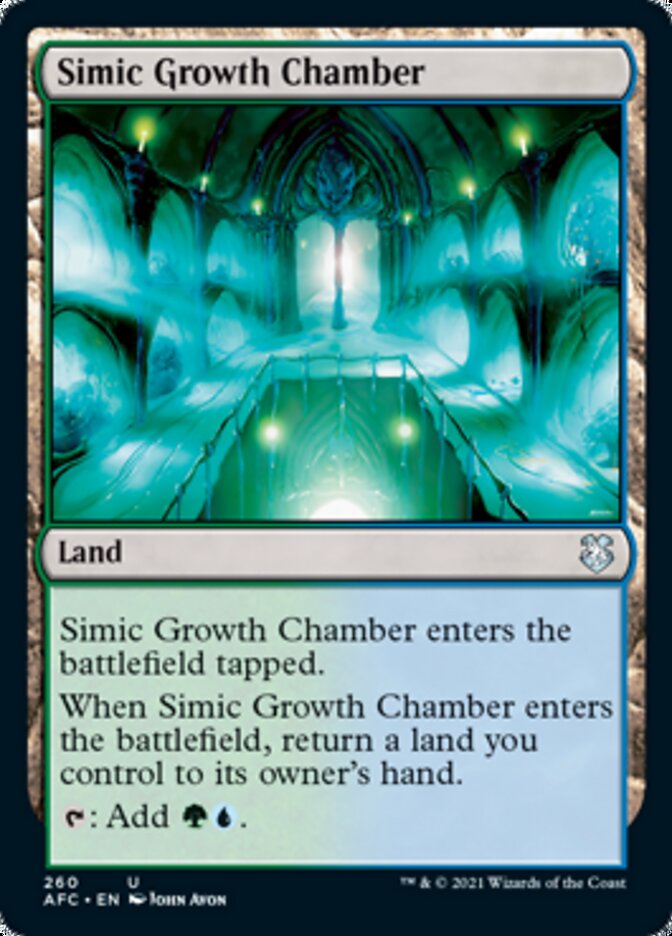 Simic Growth Chamber [Dungeons & Dragons: Adventures in the Forgotten Realms Commander] | Devastation Store