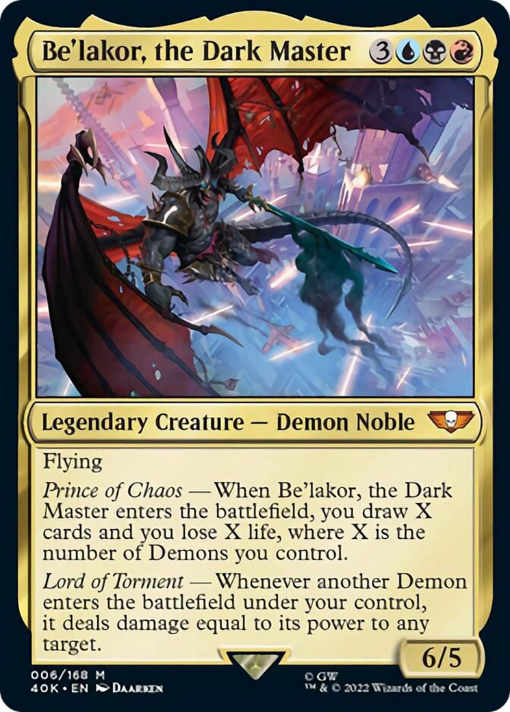 Be'lakor, the Dark Master (Surge Foil) [Universes Beyond: Warhammer 40,000] | Devastation Store