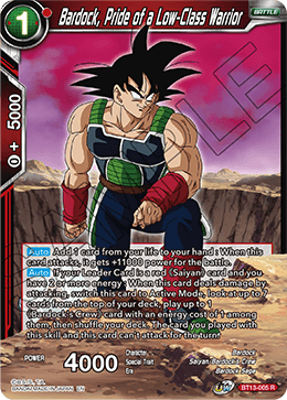 Bardock, Pride of a Low-Class Warrior (Rare) [BT13-005] | Devastation Store