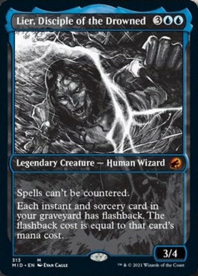 Lier, Disciple of the Drowned (Showcase Eternal Night) [Innistrad: Midnight Hunt] | Devastation Store