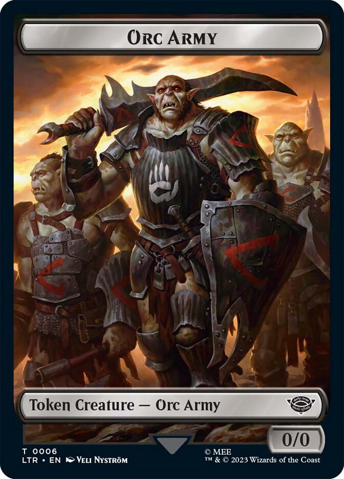 Orc Army Token (06) [The Lord of the Rings: Tales of Middle-Earth Tokens] | Devastation Store
