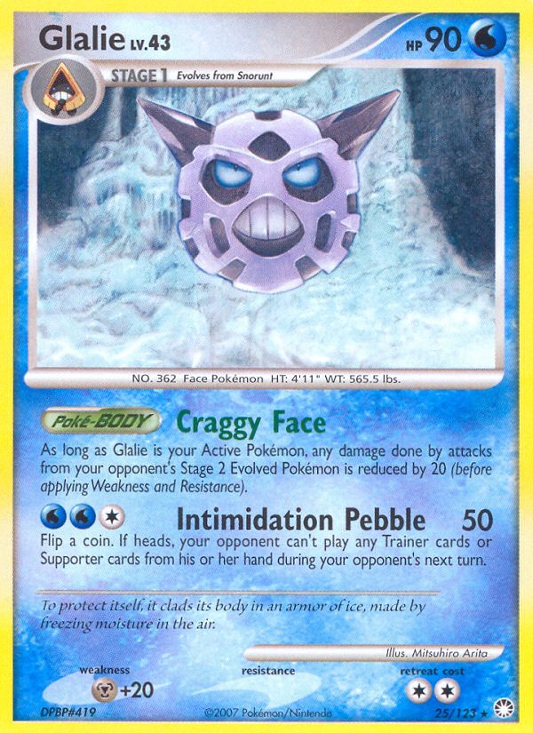 Glalie (25/123) [Diamond & Pearl: Mysterious Treasures] | Devastation Store