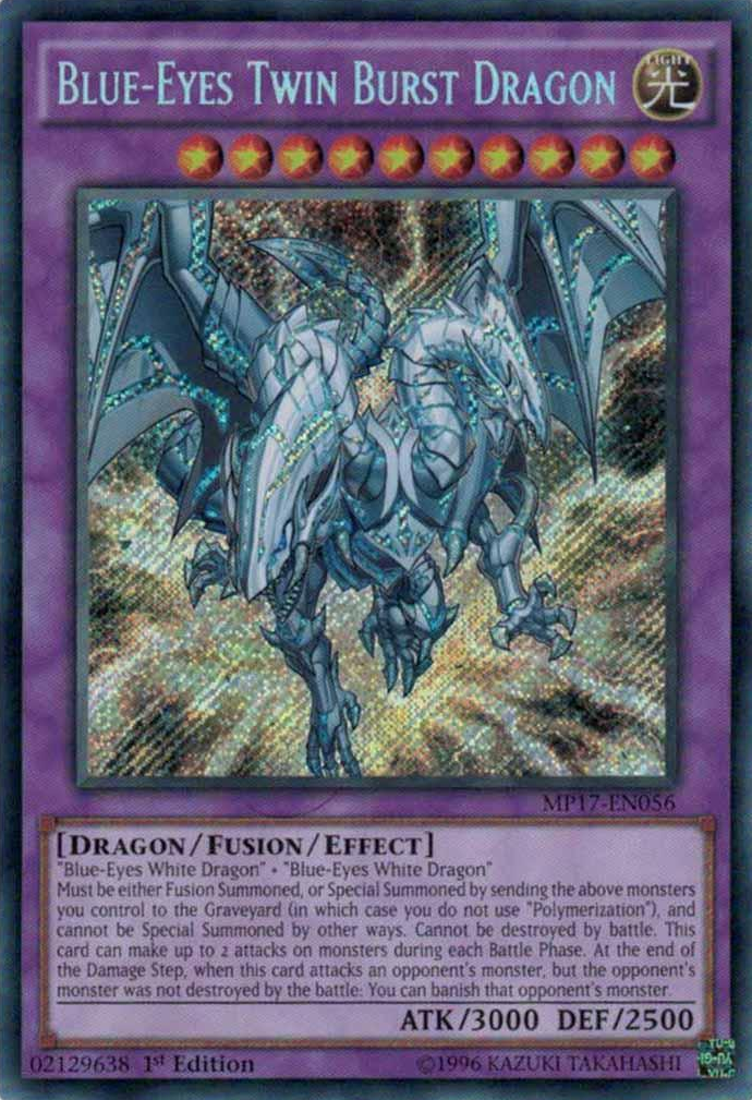 Blue-Eyes Twin Burst Dragon [MP17-EN056] Secret Rare | Devastation Store