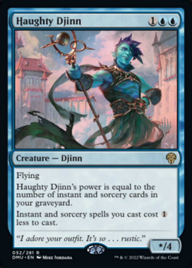 Haughty Djinn (Promo Pack) [Dominaria United Promos] | Devastation Store