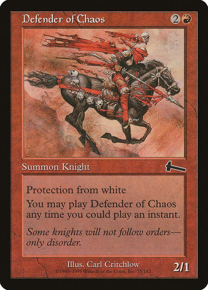 Defender of Chaos [Urza's Legacy] - Devastation Store | Devastation Store