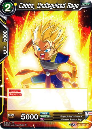 Cabba, Undisguised Rage [BT7-081] | Devastation Store