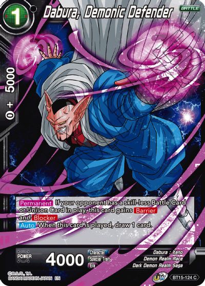 Dabura, Demonic Defender [BT15-124] | Devastation Store