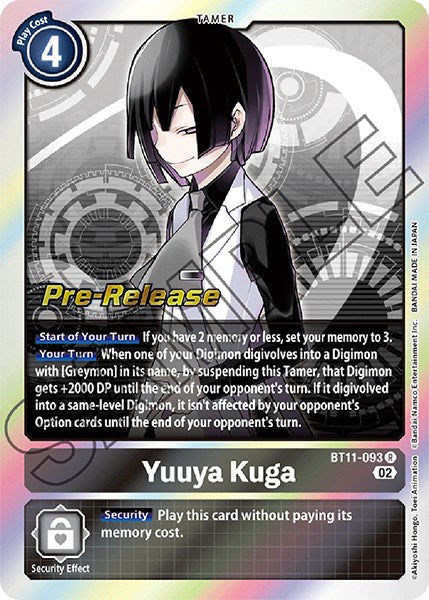 Yuuya Kuga [BT11-093] [Dimensional Phase Pre-Release Promos] | Devastation Store