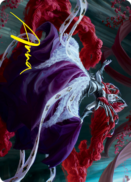 Olivia, Crimson Bride Art Card (Gold-Stamped Signature) [Innistrad: Crimson Vow Art Series] | Devastation Store