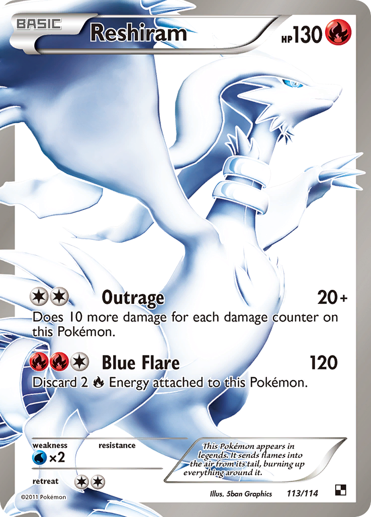 Reshiram (113/114) [Black & White: Base Set] | Devastation Store