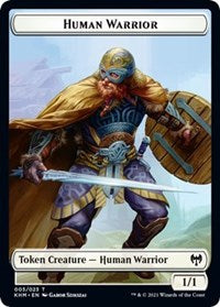 Human Warrior // Shard Double-sided Token [Kaldheim Tokens] | Devastation Store