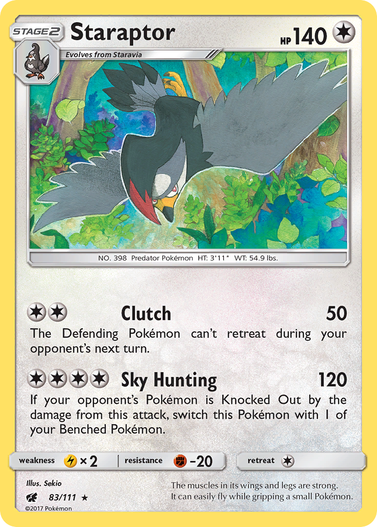 Staraptor (83/111) [Sun & Moon: Crimson Invasion] | Devastation Store