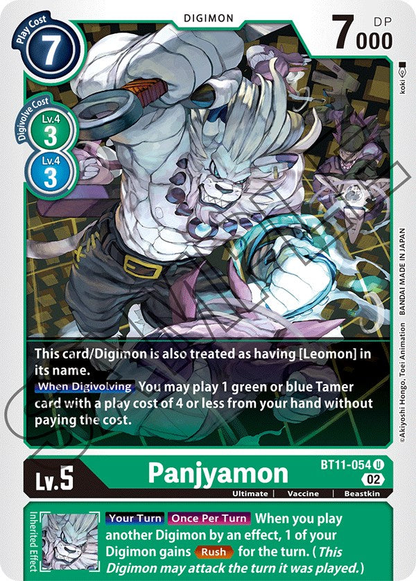 Panjyamon [BT11-054] [Dimensional Phase] | Devastation Store