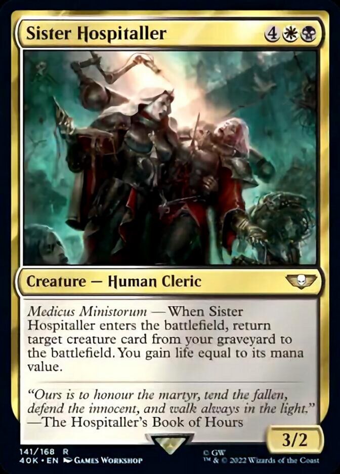 Sister Hospitaller (Surge Foil) [Universes Beyond: Warhammer 40,000] | Devastation Store