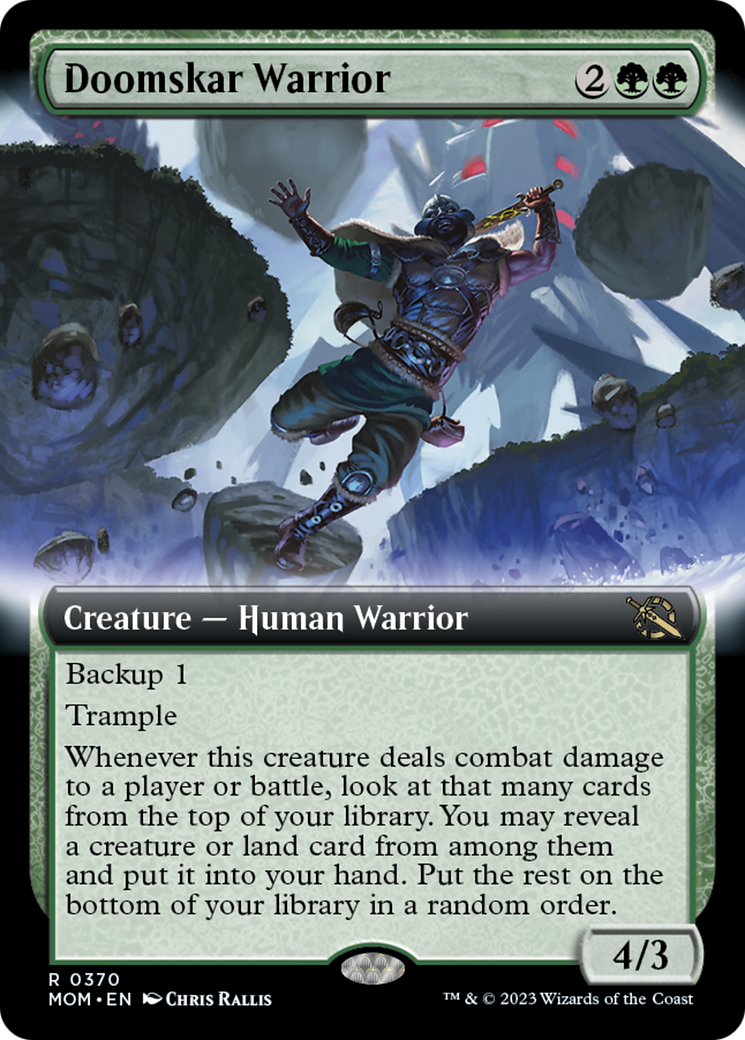 Doomskar Warrior (Extended Art) [March of the Machine] | Devastation Store