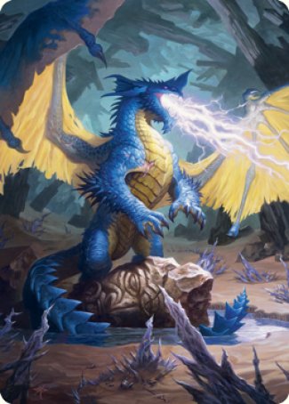 Blue Dragon Art Card [Dungeons & Dragons: Adventures in the Forgotten Realms Art Series] | Devastation Store