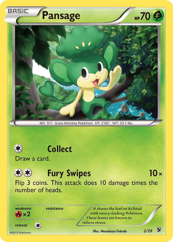 Pansage (2/39) [XY: Kalos Starter Set] | Devastation Store