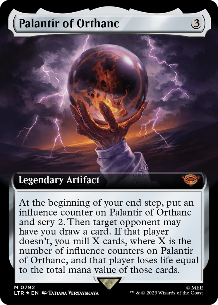 Palantir of Orthanc (Extended Art) (Surge Foil) [The Lord of the Rings: Tales of Middle-Earth] | Devastation Store