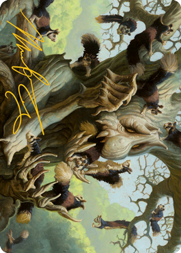 Scurry Oak Art Card (Gold-Stamped Signature) [Modern Horizons 2 Art Series] | Devastation Store