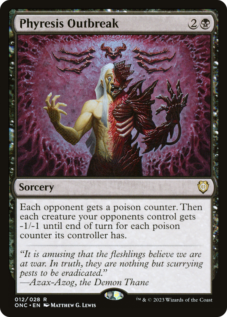 Phyresis Outbreak [Phyrexia: All Will Be One Commander] | Devastation Store