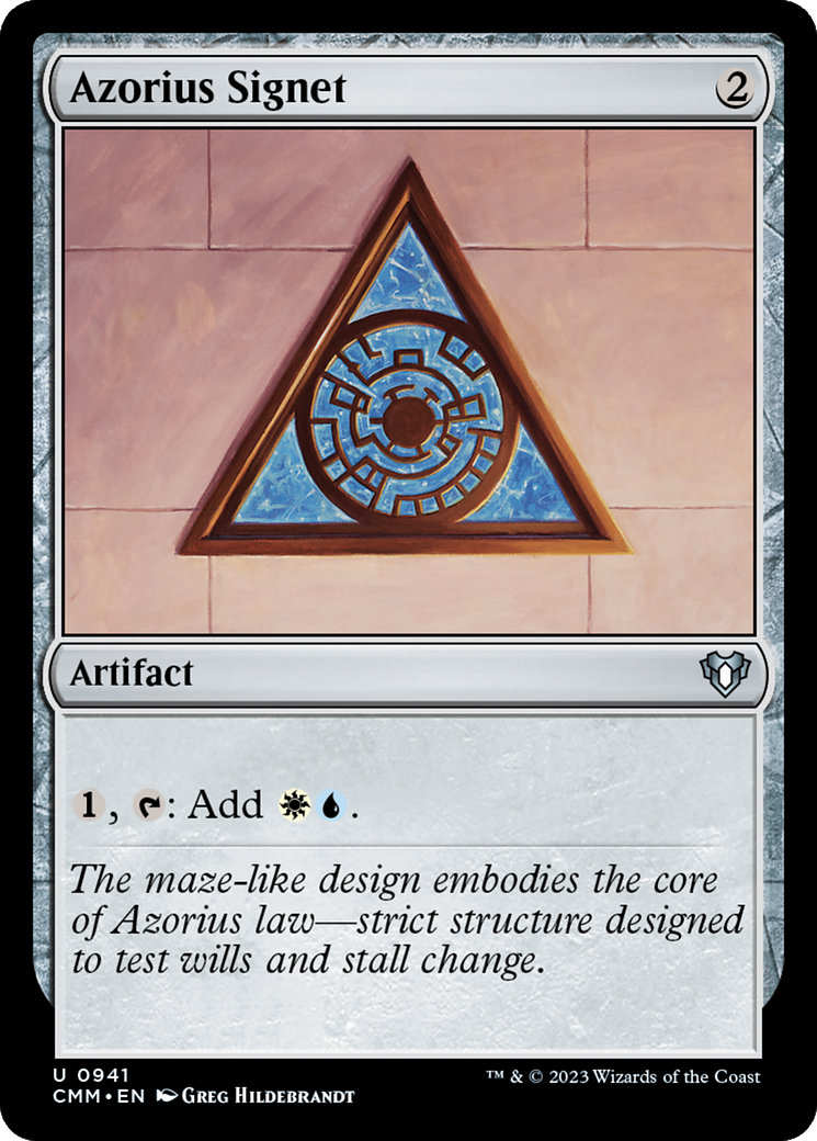 Azorius Signet [Commander Masters] | Devastation Store