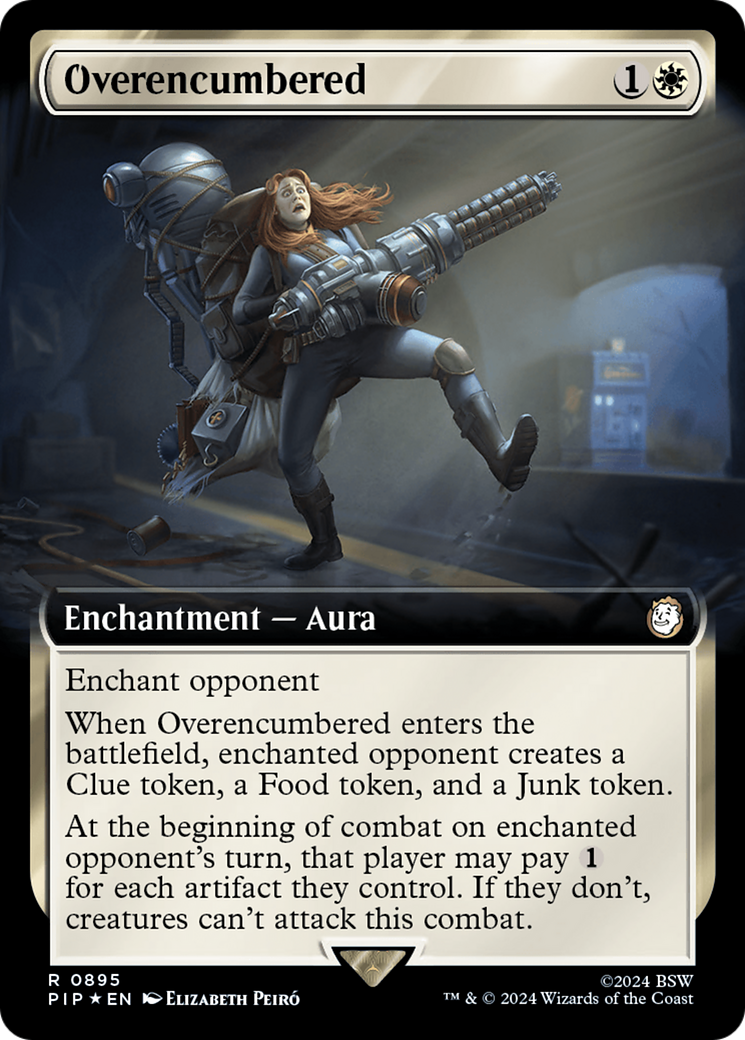 Overencumbered (Extended Art) (Surge Foil) [Fallout] | Devastation Store