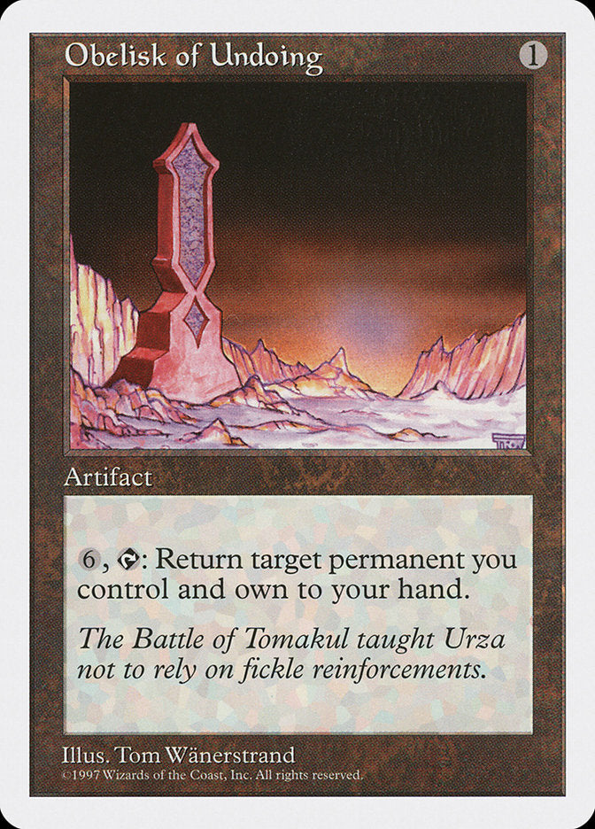 Obelisk of Undoing [Fifth Edition] - Devastation Store | Devastation Store